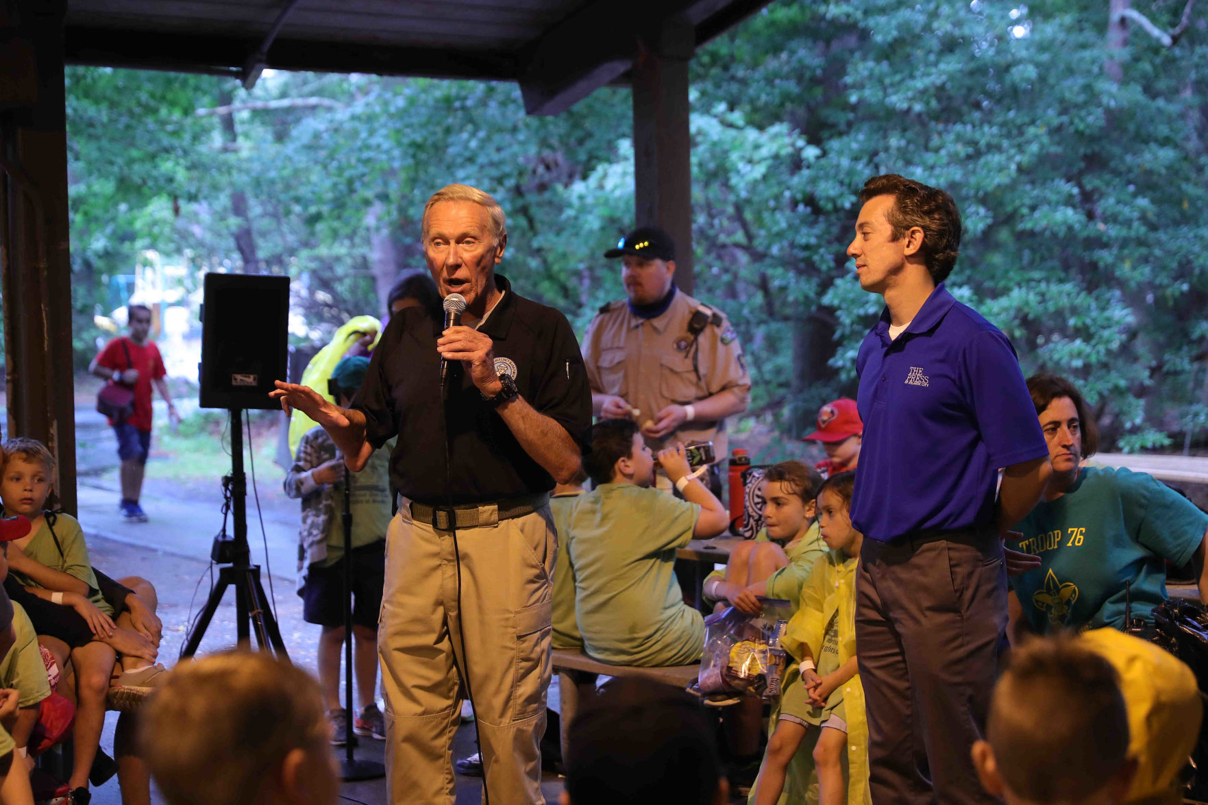 Joe Martucci conducted a safety and weather for Boy Scout troops